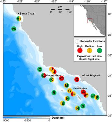 Long-Term Patterns of Noise From Underwater Explosions and Their Relation to Fisheries in Southern California